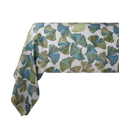 Cotton satin bolster case 86 * 185 cm with Ginkgo print