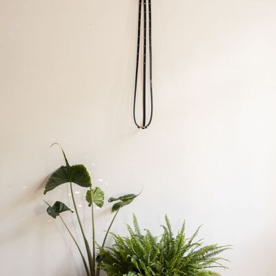 The Adjustable Plant Hanger Classic Black SILVER