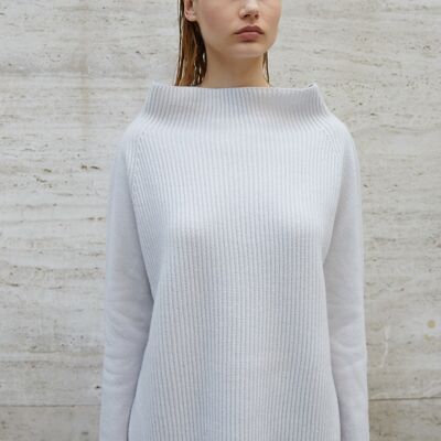 Maglia Ghiaccio in cashmere con spacchi