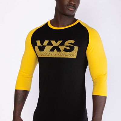 DIVERT 3/4 Sleeve T-Shirt [Black/Yellow]