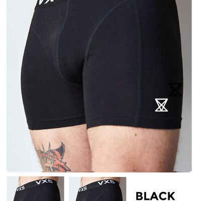 Bamboo Boxers 2 Pack [Black/Black]