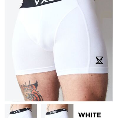 Bamboo Boxers 2 Pack [White/White]