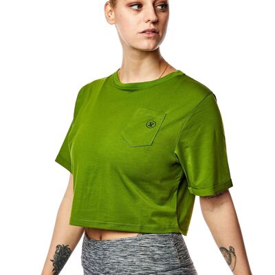 T-shirt Pro Crop [Verde]