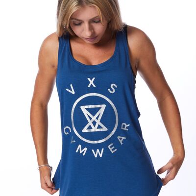 Logo Vest [Blue/metallic print]