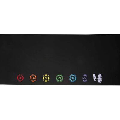 Chakra Yoga Mat - Screen Printed, Black