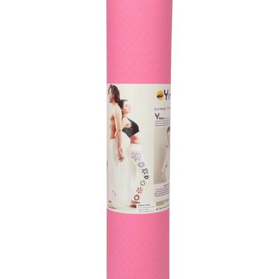 Pink Yoga Mat - TPE, 5mm, Pink, Yogamasti