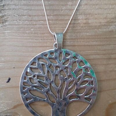 Silver Tree of Life Pendant - Large, Silver Plate, 7cm