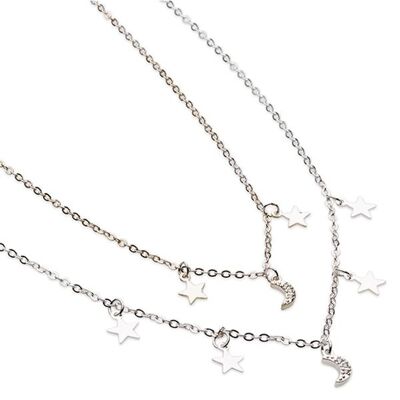 Star&Moon Necklace Set