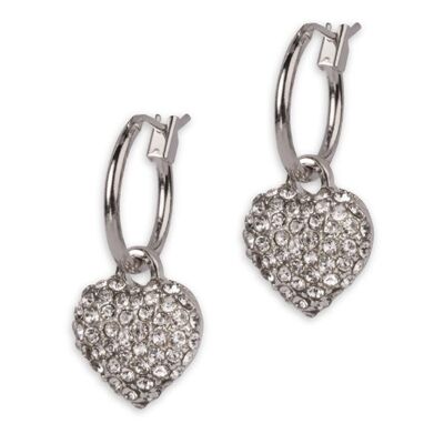 Glitter Heart Earring