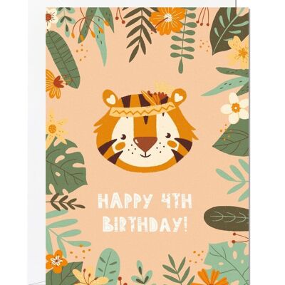 4th Birthday | Kids Birthday Card