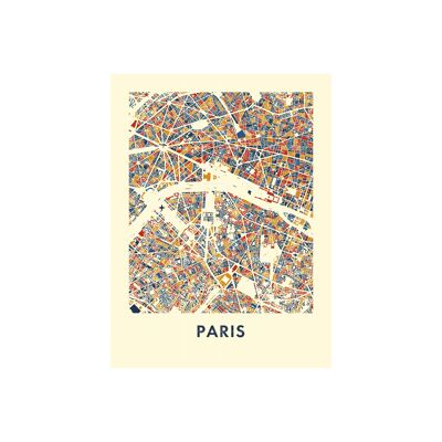 IXXI - Mosaico de París L - Arte mural - Póster - Decoración mural