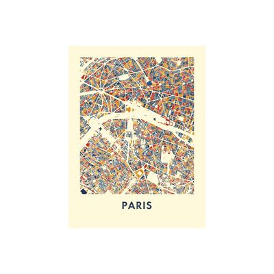 IXXI - Paris Mosaic L - Wandkunst - Poster - Wanddekoration