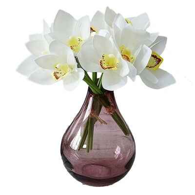 Simulation Handbook 3d Cymbidium Bouquet Simulation Flower - White