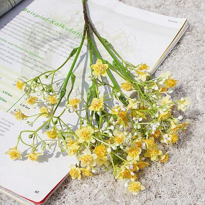 Fiore artificiale Singolo Ramo Color Milano Gypsophila Feel - Giallo