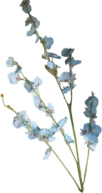 1Pc Fleurs D'orchidées Dansantes Artificielles Avec Longue Tige - Bleu Tiffany 1