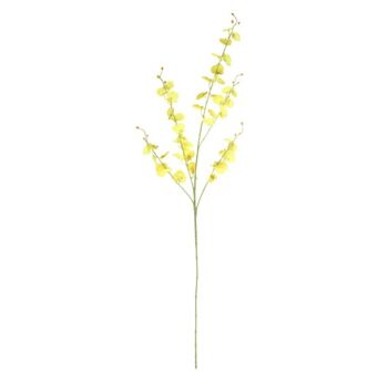 1Pc Fleurs D'orchidées Danseuses Artificielles Avec Longue Tige - Jaune 1