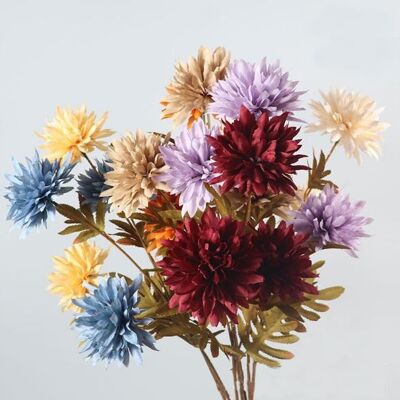 3 Heads of Calendula Artificial Flower Wedding European-Style