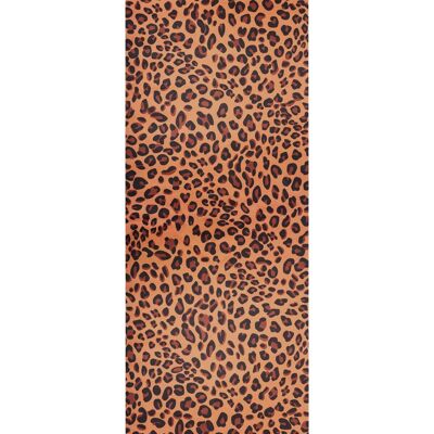 Brown Leopard Yoga Mat + Micro-Crystals
