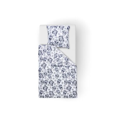 Ropa de cama estampada SKULLS 135x200cm