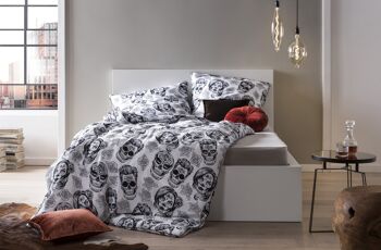 Linge de lit imprimé SKULLS 135x200cm 3