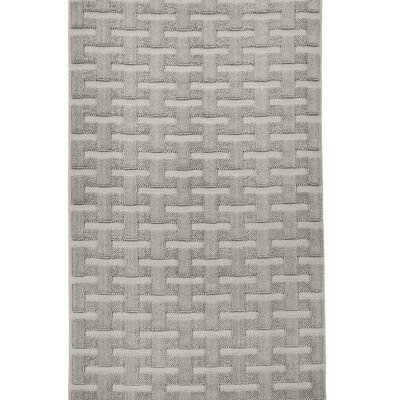 Bath rug DELIA with anti-slip coating, taupe 70x120cm