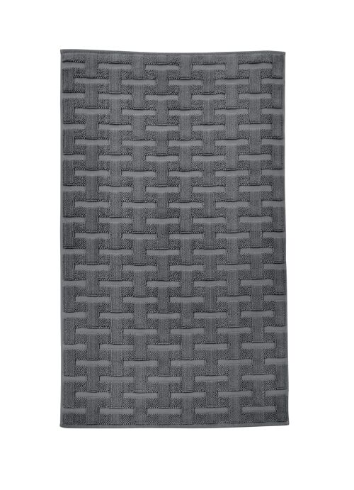 Badteppich DELIA mit Anti-Rutsch Beschichtung anthracite 70x120cm