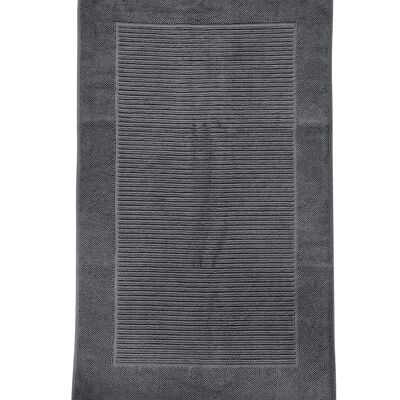 Tapis de bain DAMIAN avec revêtement antidérapant anthracite 70x120cm