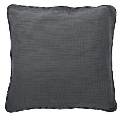 Housse de coussin NAYLA Anthracite 80x80cm