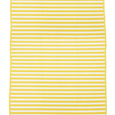 Outside carpet with stripes Lemon 160x250cm