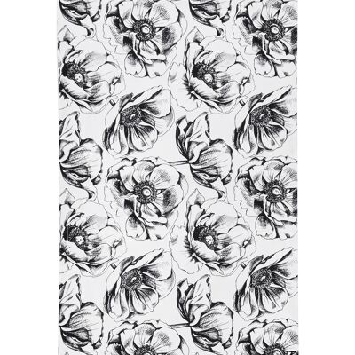 PANAMA PRINT table runner 45x150cm, Black Roses