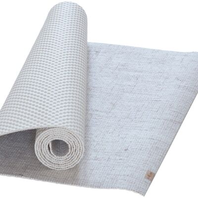 Tapis de yoga de voyage eco Yoga Blanc naturel