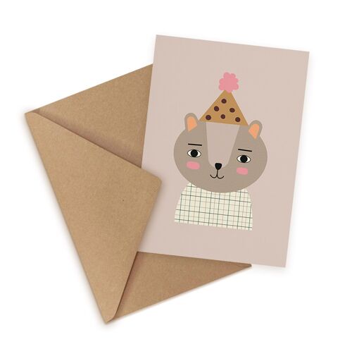 Baby Bear Greeting Card, Eco-Conscious Card