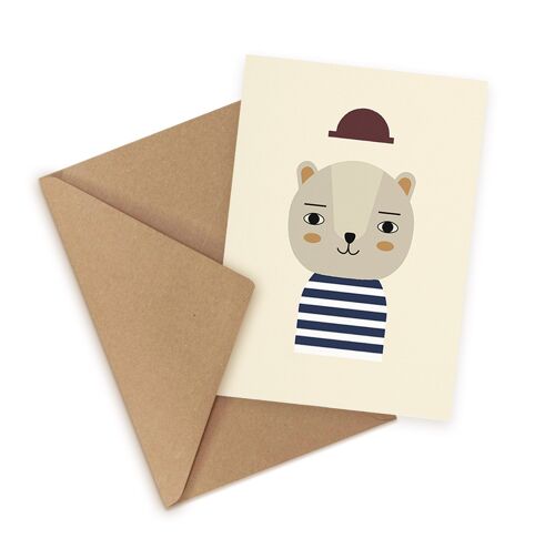 Happy Hat Greeting Card, Eco-Conscious Card