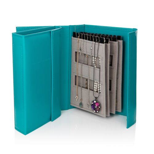 Little Book of Necklaces Teal  Perfect storage for necklaces