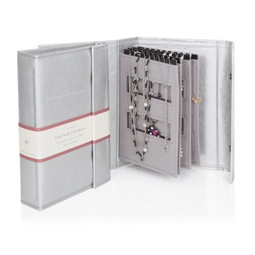 Little Book of Necklaces Silver  Perfect storage for necklaces