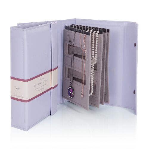 Little Book of Necklaces Lilac  Perfect storage for necklaces
