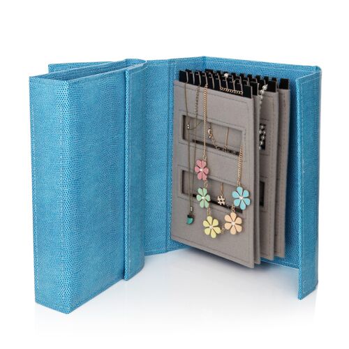 Little Book of Necklaces Blue Lizard  Perfect storage for necklaces