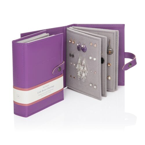 Little Book of Earrings Purple Perfect earring organiser.