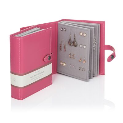 Kleines Ohrringbuch Rosa Perfekter Ohrring-Organizer.