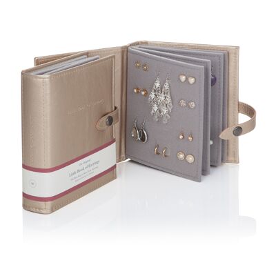 Little Book of Earrings Gold Perfect earring organiser.