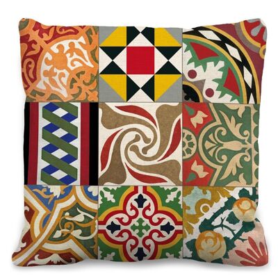 Modernist Tiles 4545 Throw Pillow