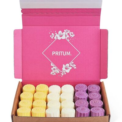 PRITUM. Set of three Perfumed Inspired by Alien, Black Opium & J'adore (DUPE) gift set wax melts with 24 wax melts premium scented