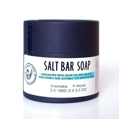 Salt bar soap : unscented