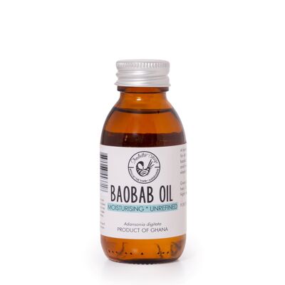 Baobab oil : unrefined - 100ML : 3.38 FL OZ [GLASS BOTTLE]