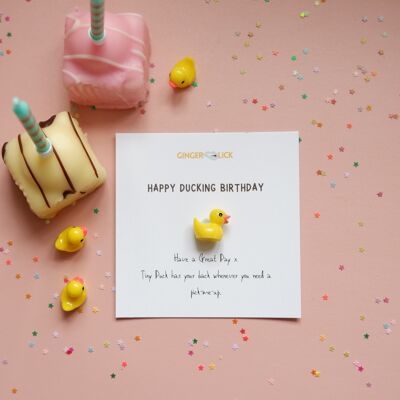 Happy Ducking Birthday - Tarjeta de cumpleaños