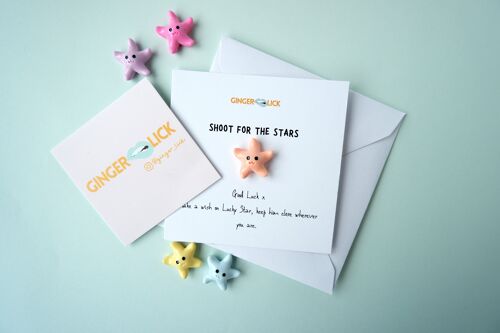 Shoot for the Stars - Good luck card