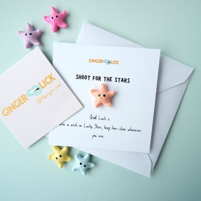 Shoot for the Stars - Tarjeta de buena suerte