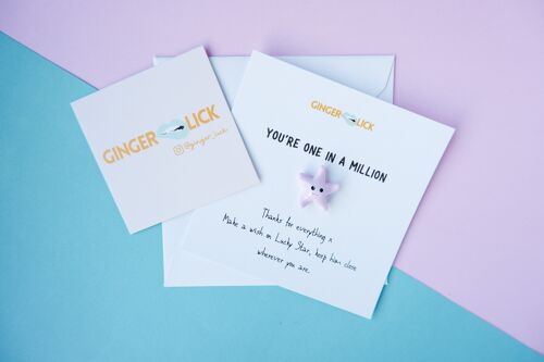 You're One in a Million - Thank you card