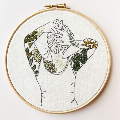 Botanical Tattoos Modern Embroidery Kit