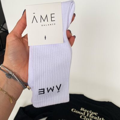 Socks ame sports luxe - white